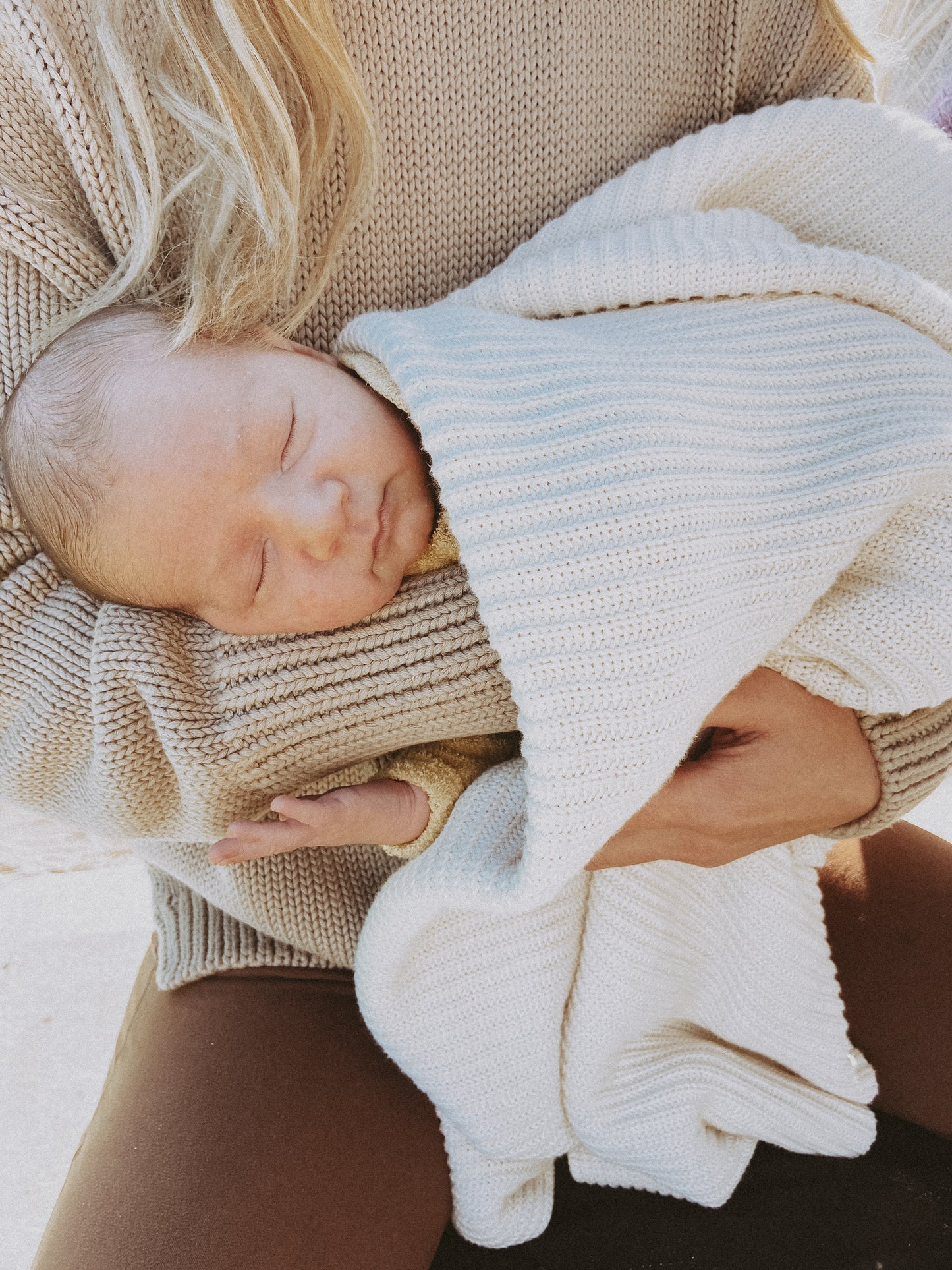 Organic Cotton Knit Blanket