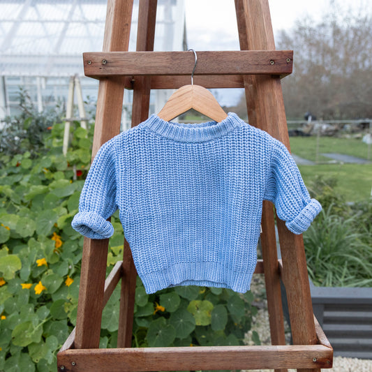 Chunky Knit Jumper - Blue