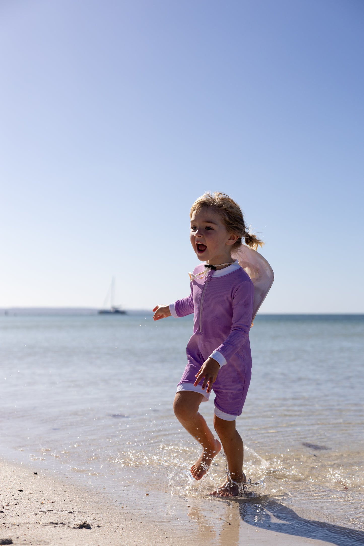 Eco Rib Bathers - Lilac